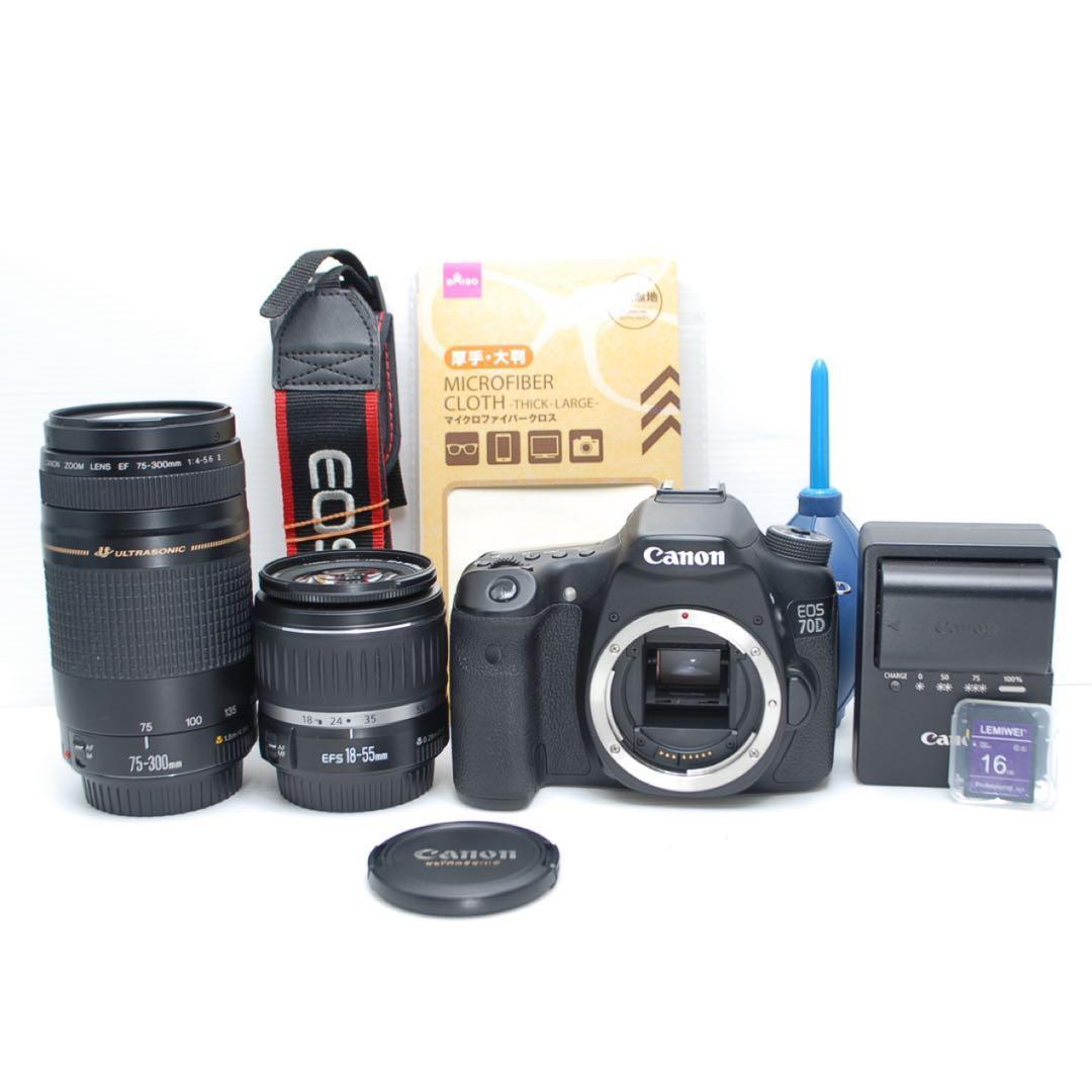❤️スマホらくらく転送OK❤️Canon EOS 70D高画質 高性能レンズ付き