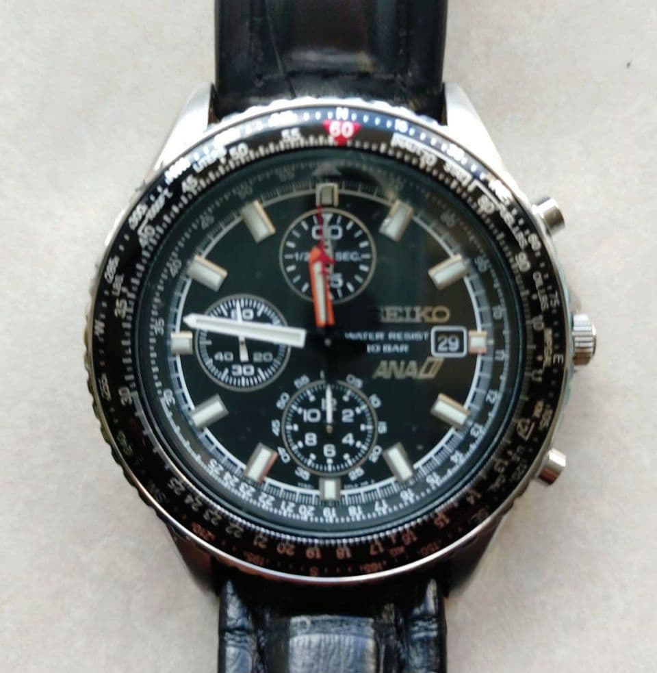 【SEIKO ANAコラボ】クロノグラフ 腕時計