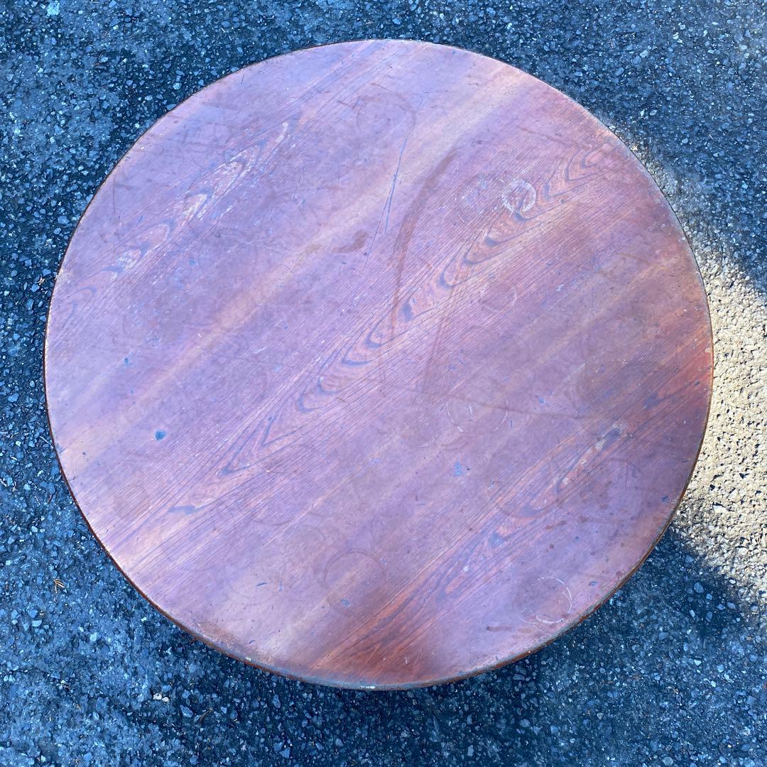 昭和の食卓 天然木 ちゃぶ台 丸テーブル 円卓 和を演出 直径 74㎝