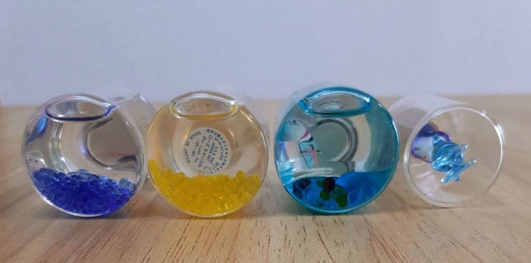 オイルドーム ミニチュアボトル サーフィン スキー ハングライダー ガラス細工