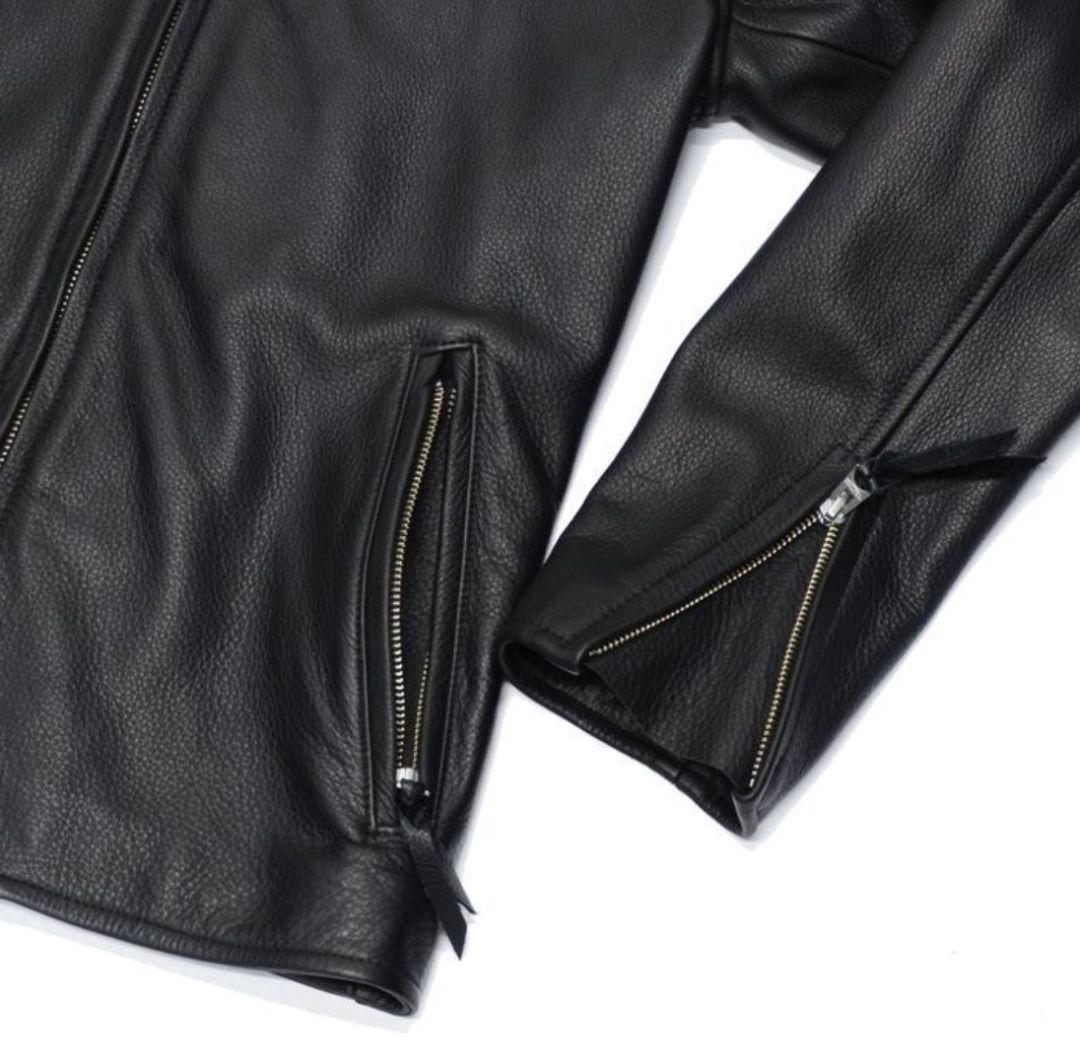 【美品】 Y'2 LEATHER　 SINGLE RIDERS　黒　サイズ42