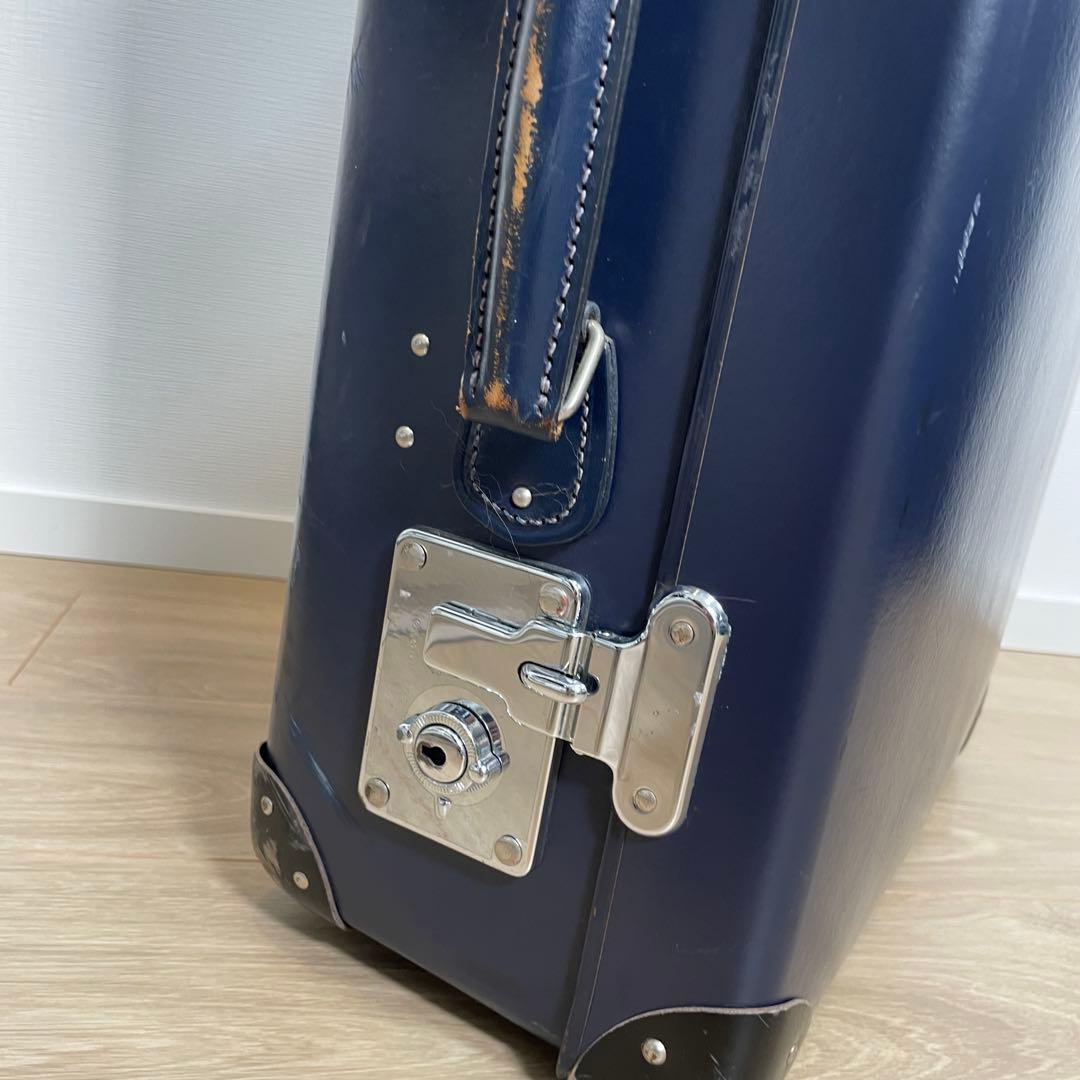 GLOBE TROTTER グローブトロッター スーツケース ネイビー 二輪