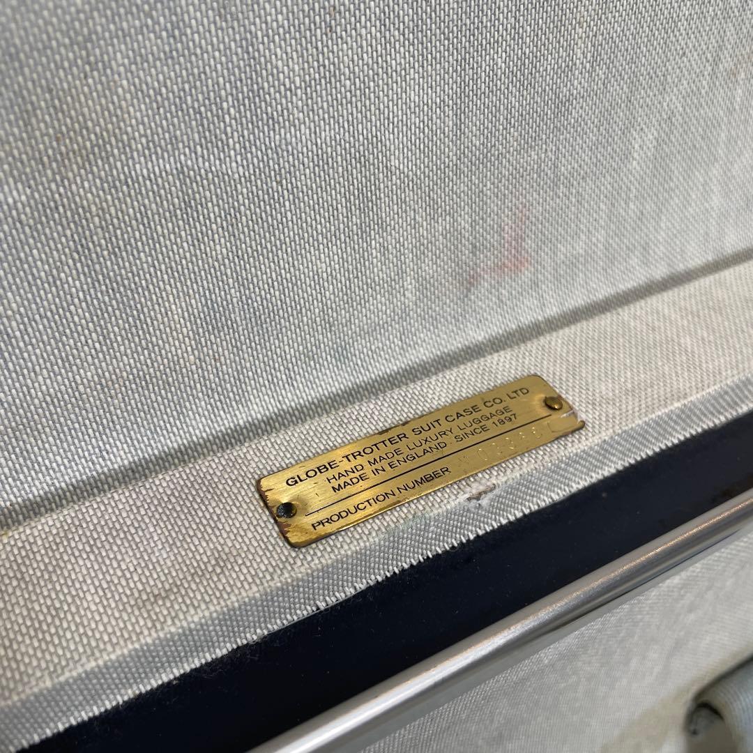 GLOBE TROTTER グローブトロッター スーツケース ネイビー 二輪