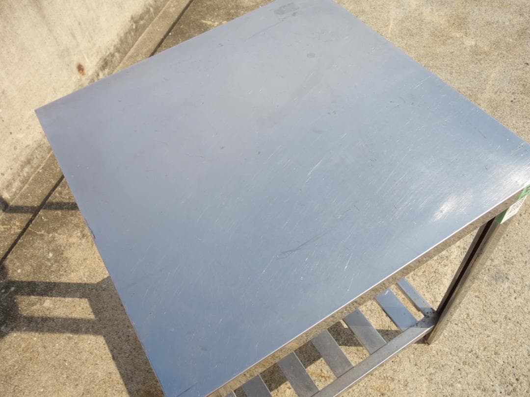 【中古】M▽業務用 厨房 作業台 棚 ステンレス (Fe1835)