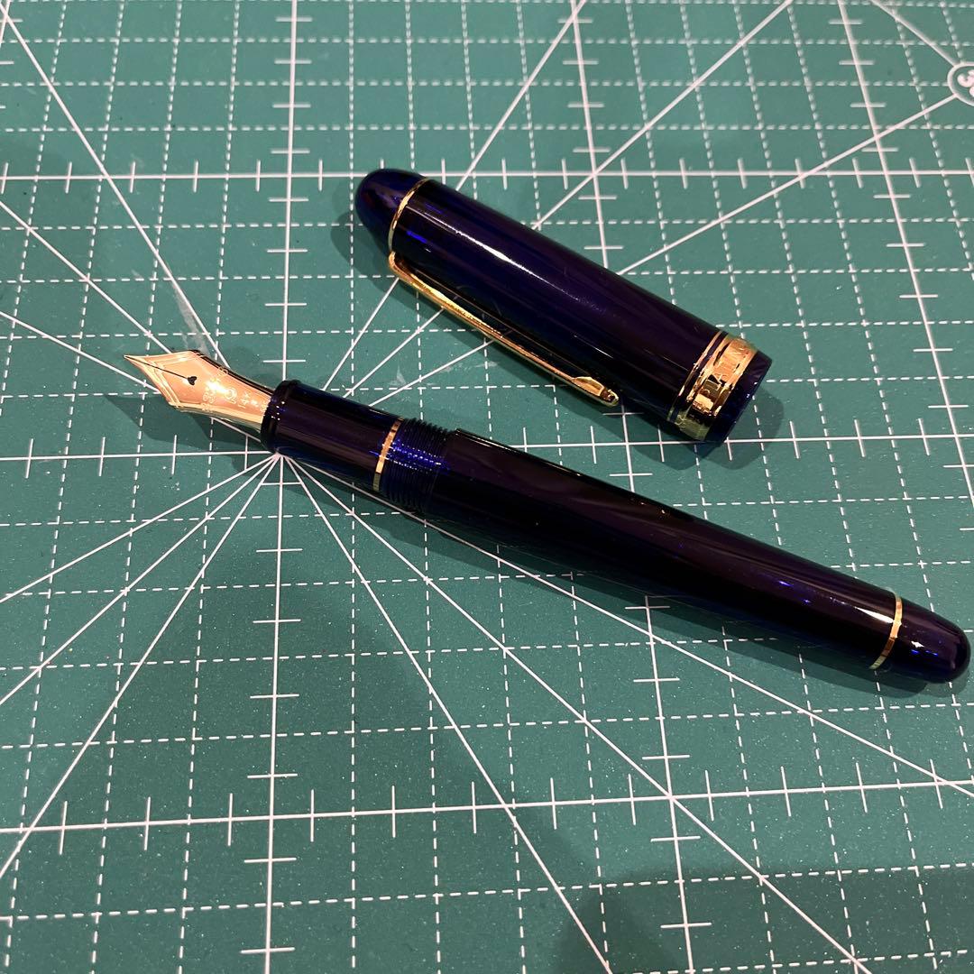 PLATINUM 14K F 万年筆 3776 センチュリー シャルトルブルー