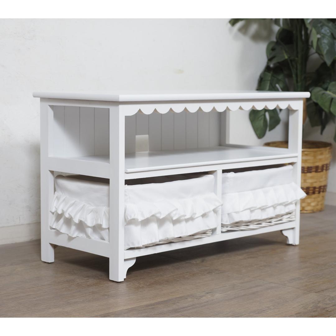 【新品・未使用】　　テレビボード　テレビ台　幅　70　バスケット２個　完成品