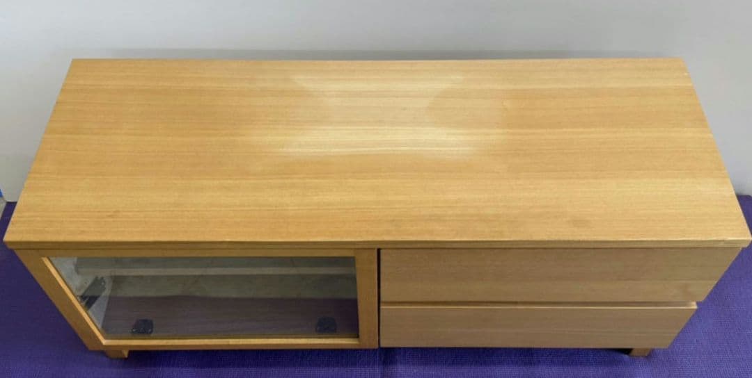 toko 廃盤品 無印良品 テレビボード 110cm タモ材 SE11TV