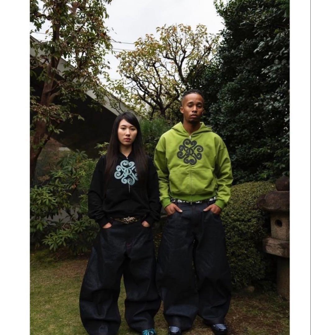 Deaile Zip Hoodie 即完アイテム グリーン M