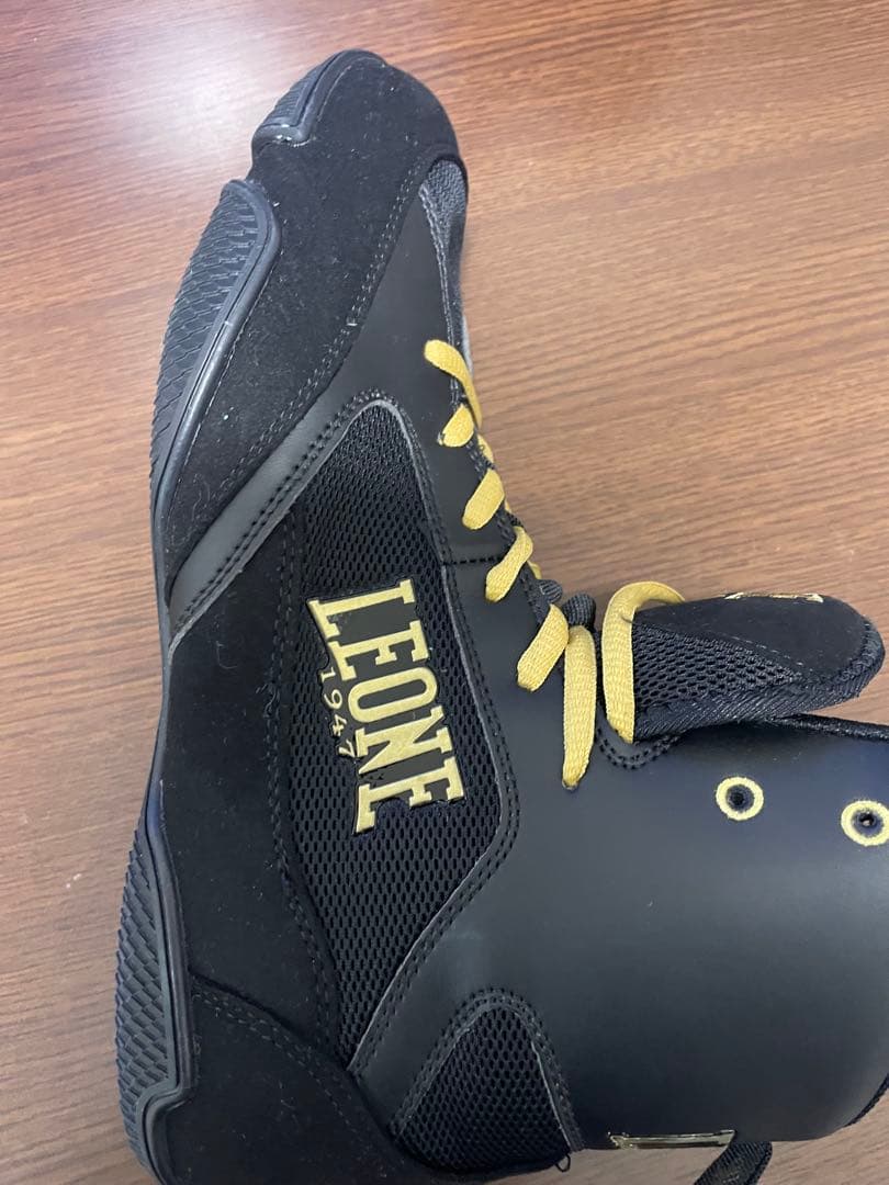 LEONE 1947 ボクシングシューズ ブラック/ゴールド