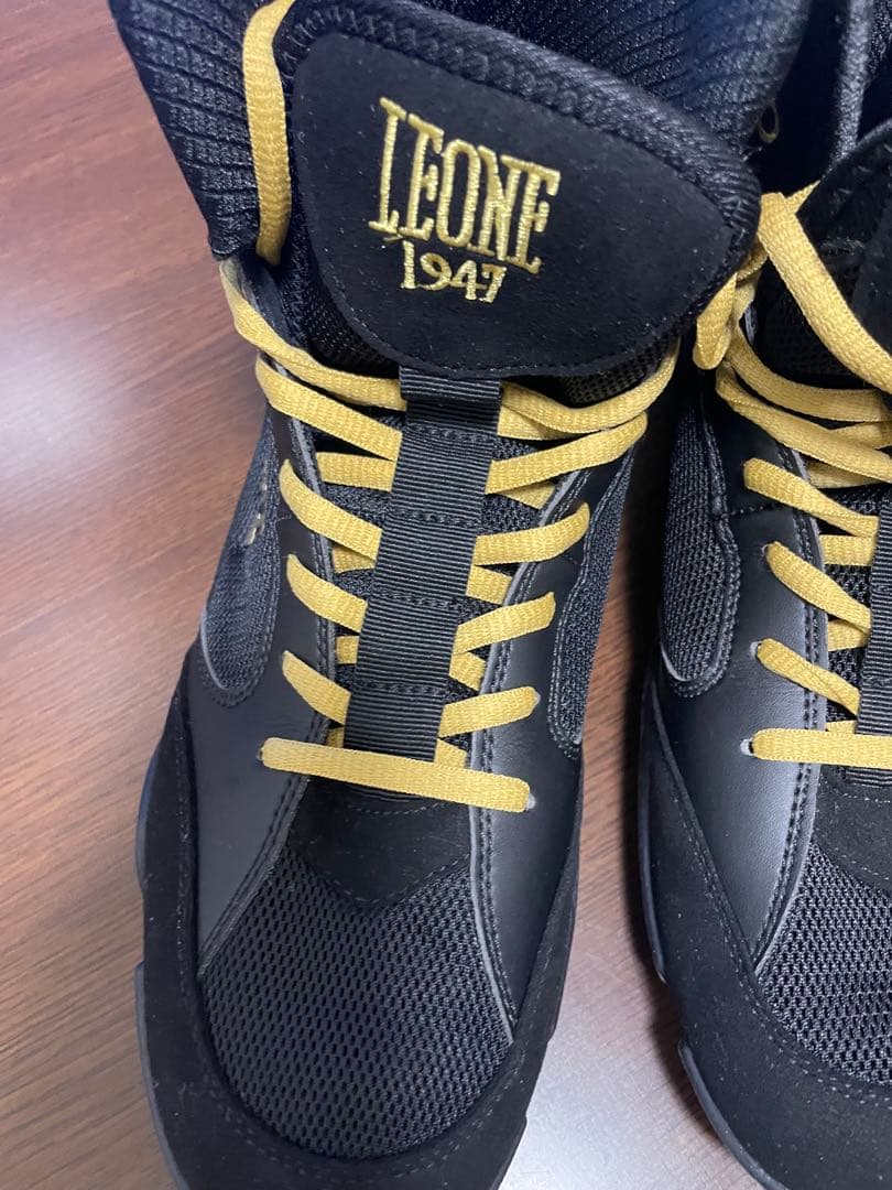 LEONE 1947 ボクシングシューズ ブラック/ゴールド