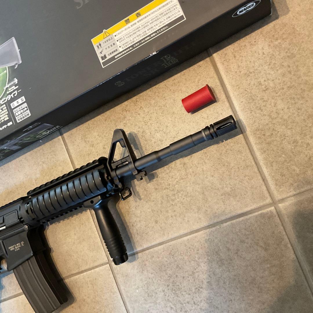 美品93m/s東京マルイ純正電動ガンナイツM4SR-16＋300連MGメンテ済