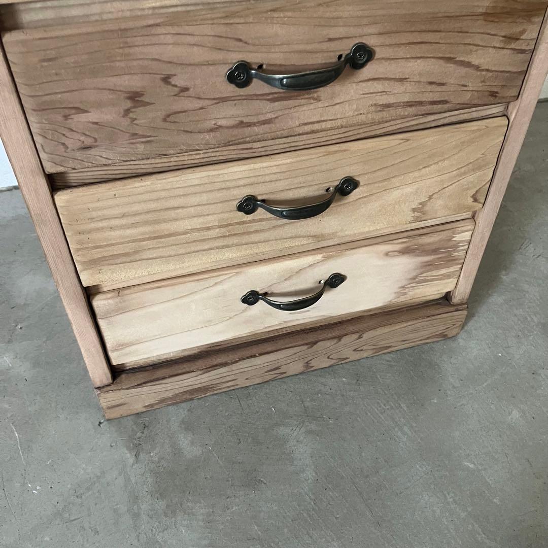 レトロ　アンティーク　古道具　古家具　剥離家具　ストリップド　抽斗　引き出し