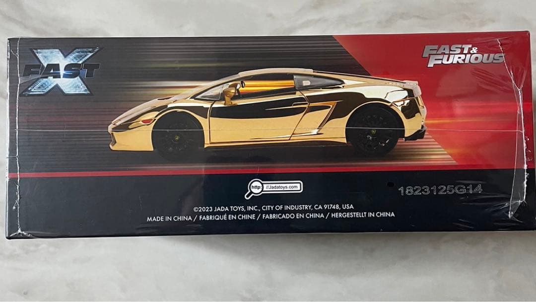 激レア　ワイルドスピード　ダイキャストカー　ランボルギーニ ゴールドバージョン