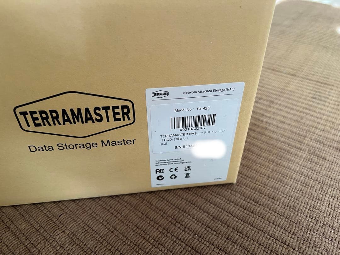 TerraMaster F4-425 テラマスター　NAS 4スロット