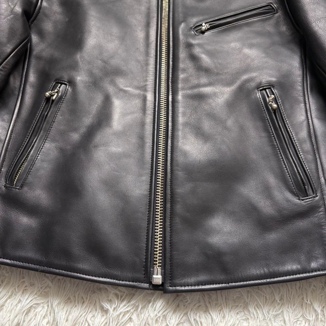 美品【ハーレーダビッドソン】シングルライダースジャケット 革ジャン　XL