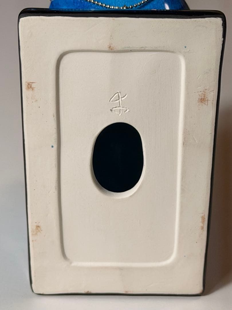 #美濃焼 幸兵衛窯 エジプト神 九栄神　タウレト　カバ 青釉 S-1