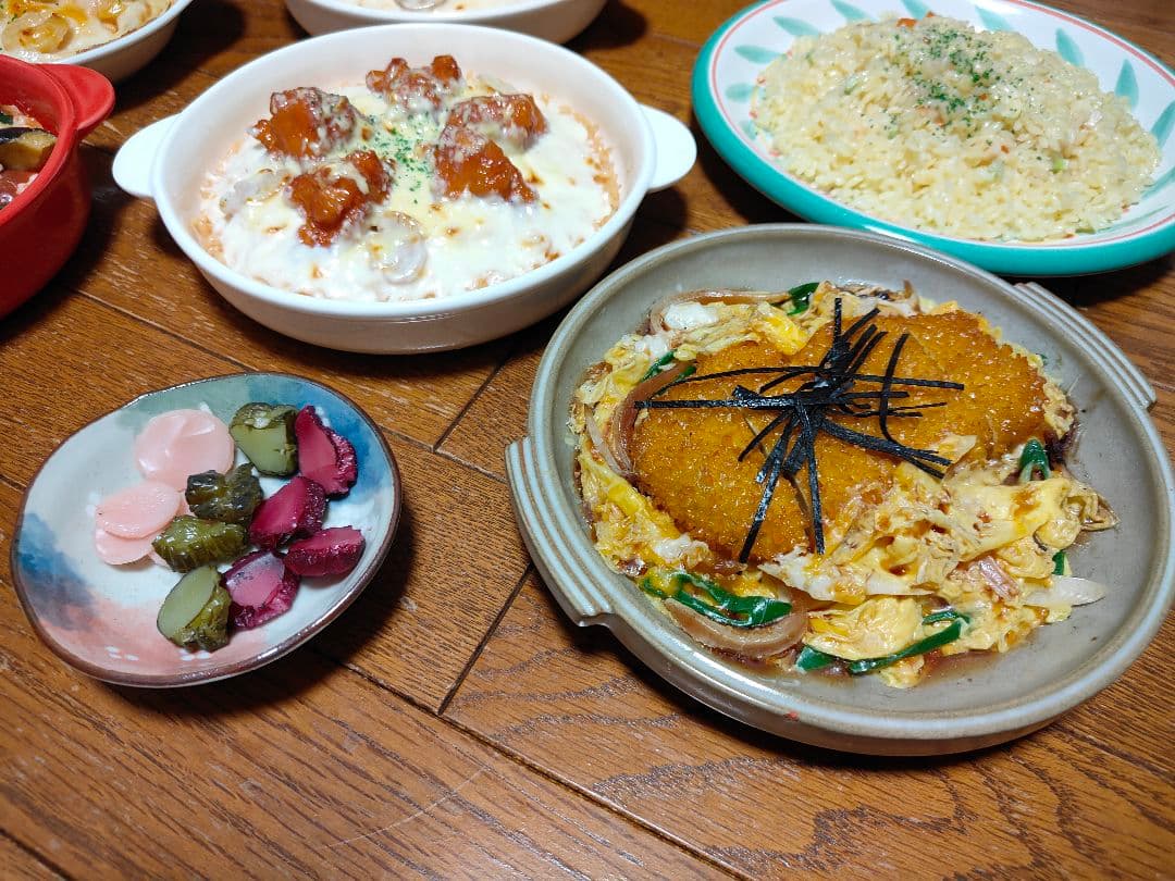 食品サンプル サンプル リアルサイズ ピラフ カツとじ ドリア グラタン 見本