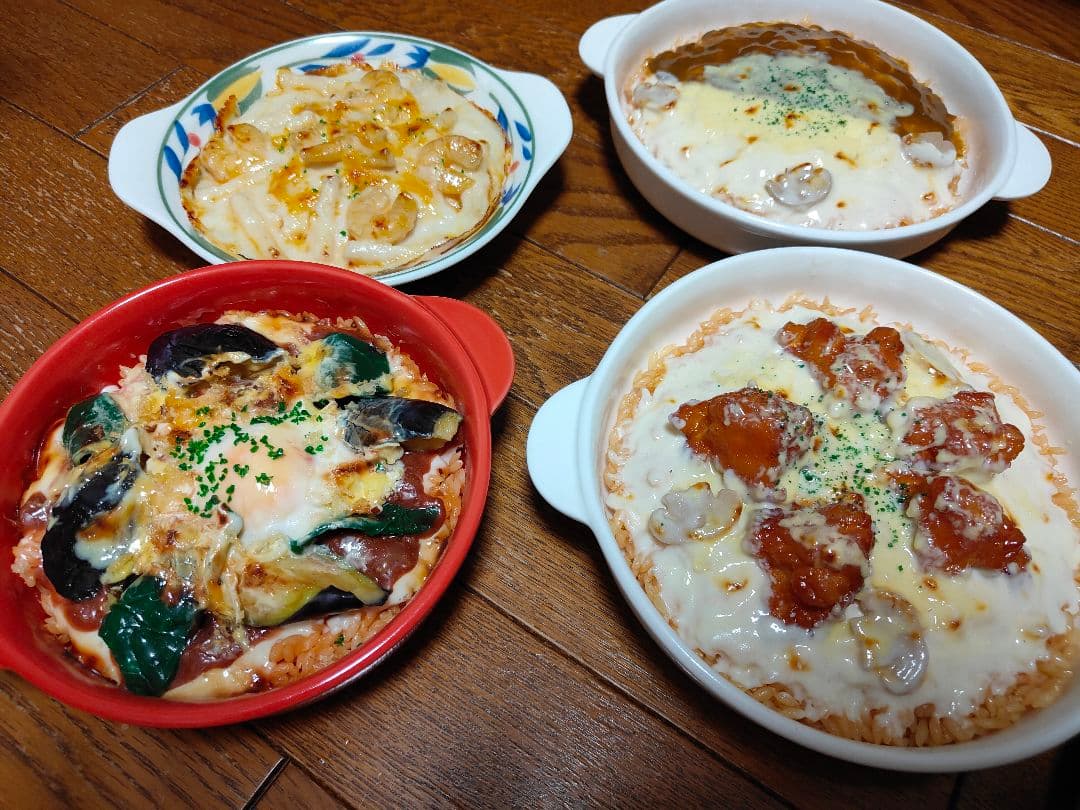 食品サンプル サンプル リアルサイズ ピラフ カツとじ ドリア グラタン 見本