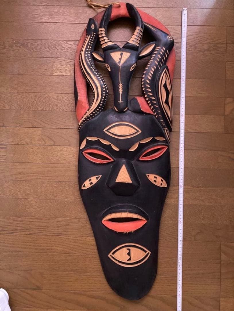アフリカンスタイル　木製マスク