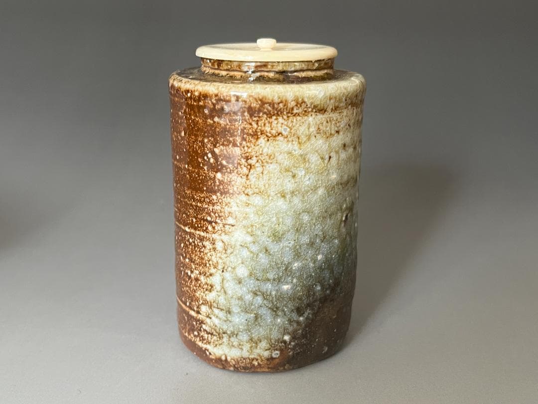 堀内宗心書付　保庭楽入造　信楽茶入　銘「松風」　茶道具　表千家