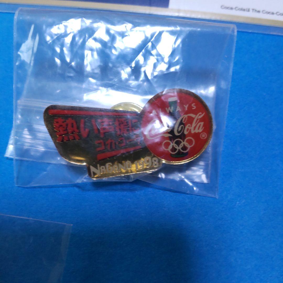 コカ・コーラ 長野オリンピック ノベルティピンバッジ 5個セット