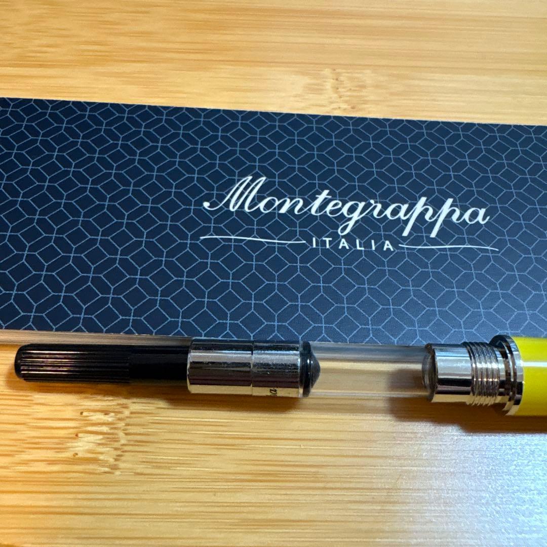 【廃盤・未使用】モンテグラッパ 万年筆 パローラ イエロー 字幅[F]