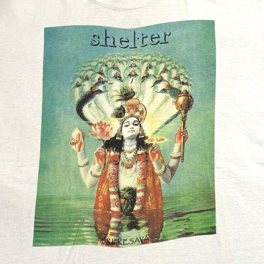 90s 当時物 shelter バンドTシャツ XL シェルター ハードコア
