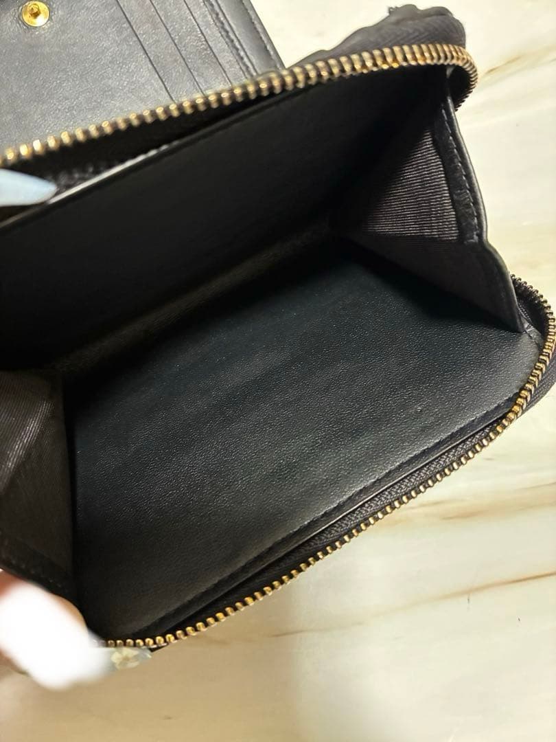 ち*ろ様 Dior スカーレットウォレット ブラック 2つ折り財布