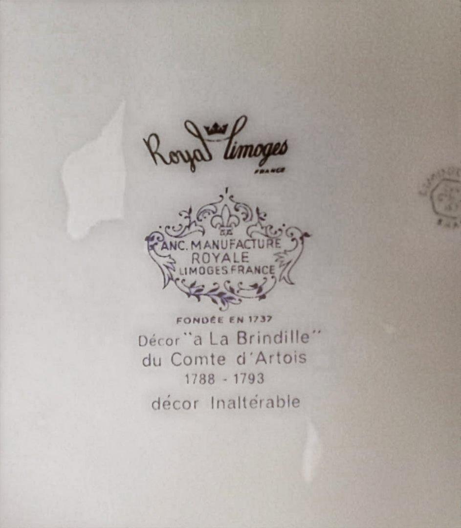 アルトワ伯爵復刻S作品・25cmロイヤルリモージュ 八角形プレート｜王室御用達