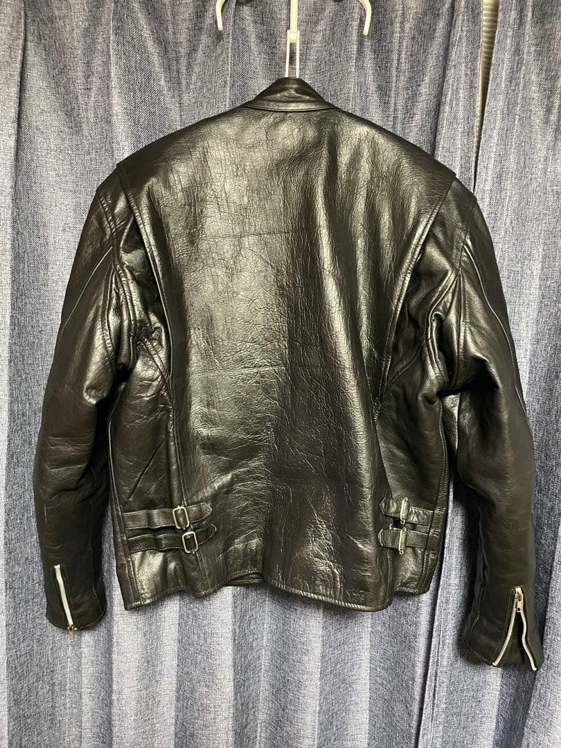 HORN WORKS 5Lブラック シングルライダースジャケット