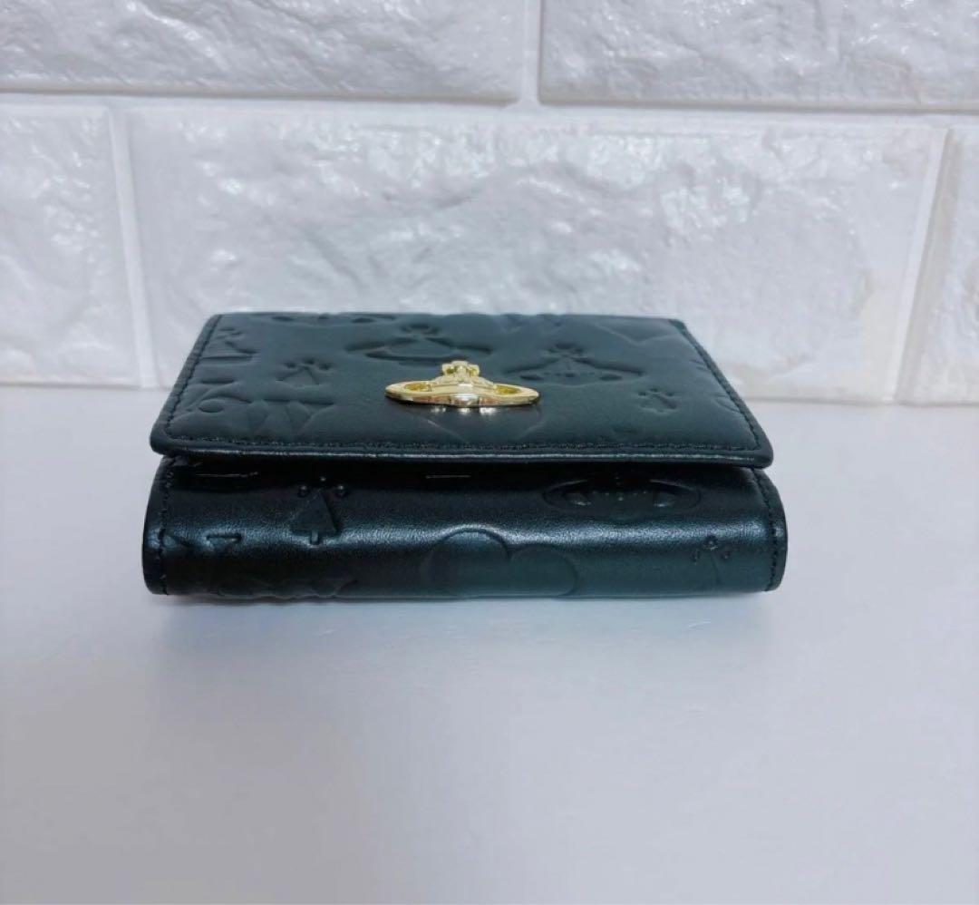 【最新❤︎新品】ヴィヴィアン・ウエストウッド　三つ折り財布 ブラック