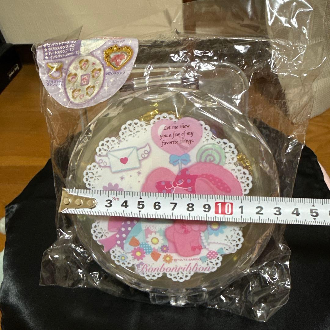 ⭐️サンリオ⭐️ボンボンリボン コンパクトケース入りゆびわスタンプセット激レア