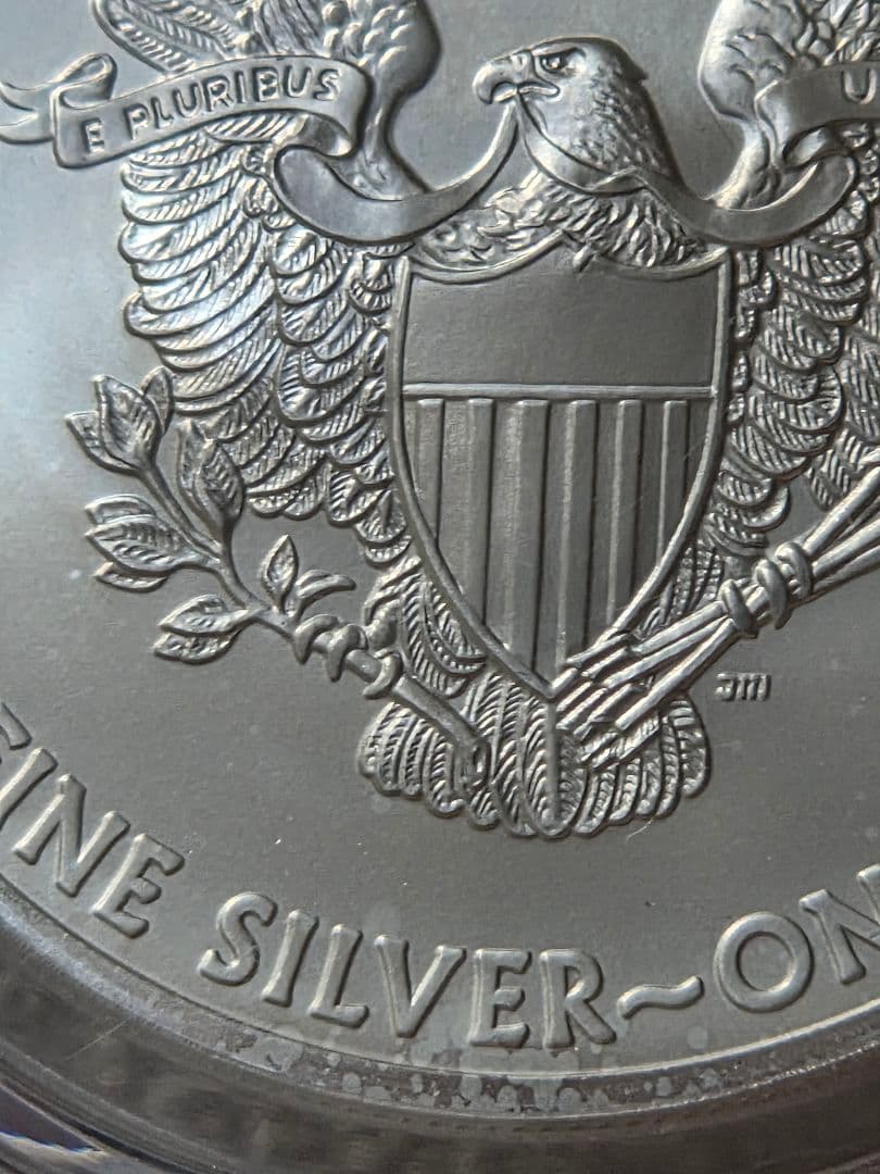 (MS70)アメリカ合衆国　シルバー イーグル銀貨　2013 S サイン入り