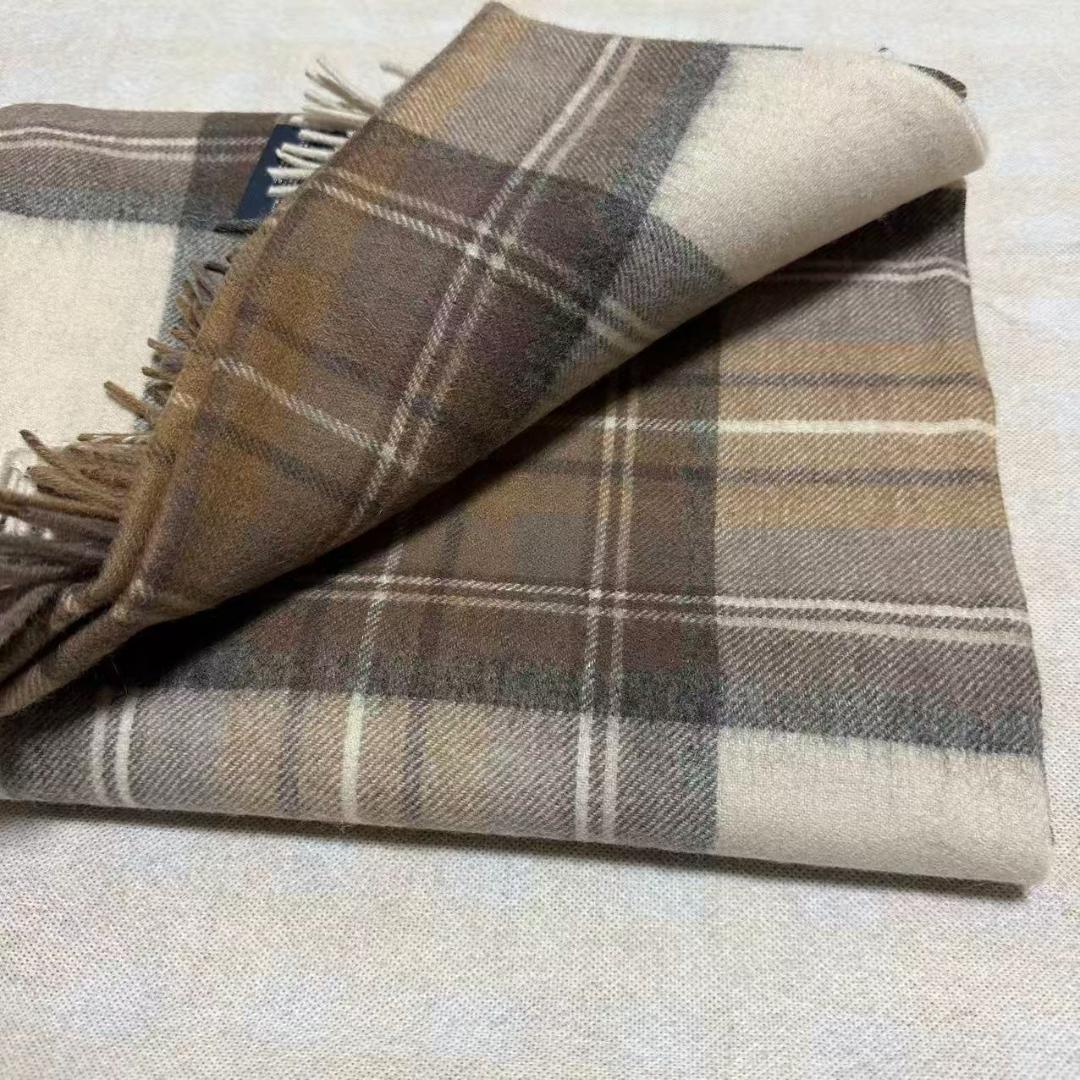ソ*ゴ様 Johnstons ジョンストンズ カシミア 大判 チェック ストール