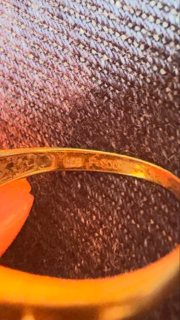 K18 PT900 k18 pt900 ゴールドリング