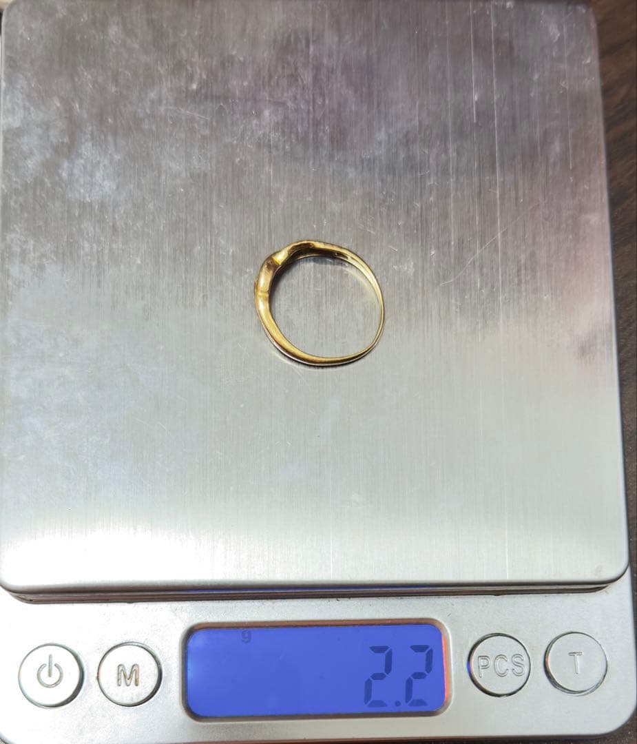 K18 PT900 k18 pt900 ゴールドリング