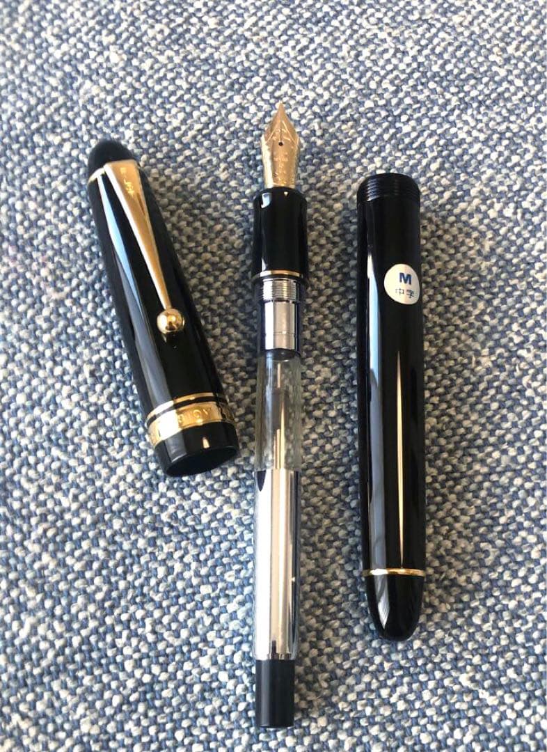 PILOT 万年筆 カスタム742 ブラック M 中字　ペン先14K