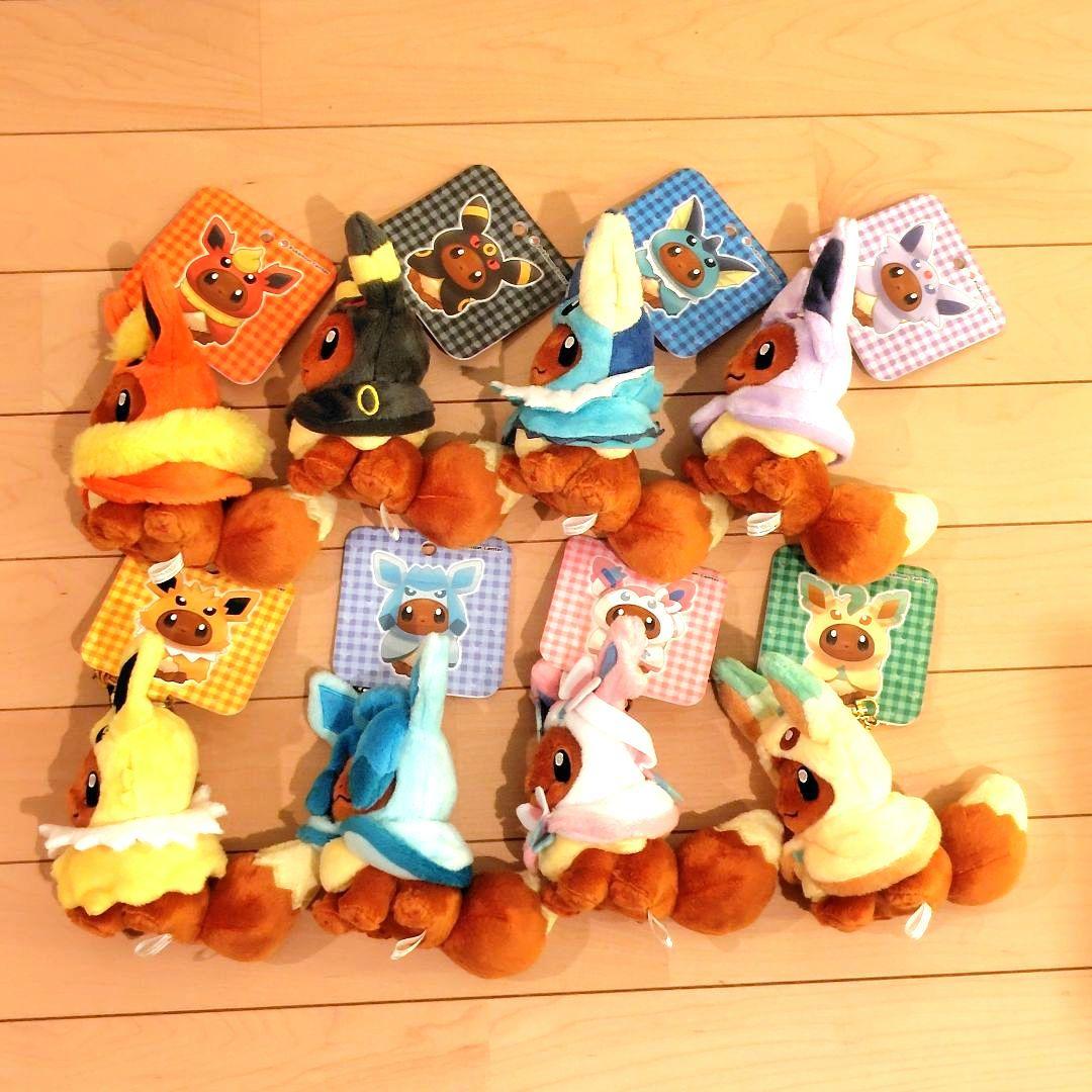 ポケモン イーブイ マスコット ポンチョシリーズ ８体セット ポンチョイーブイ