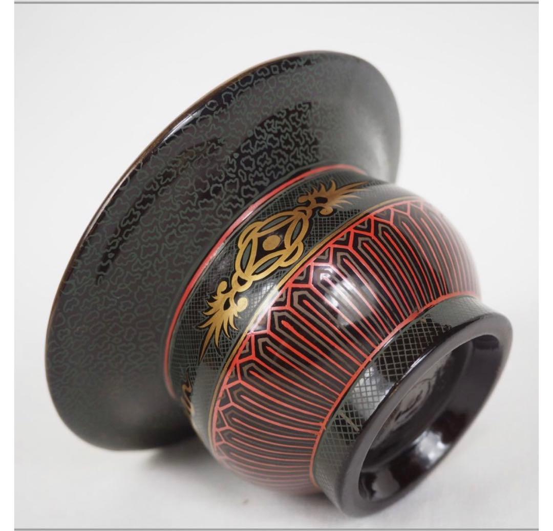 送料無料　江戸時代　豊楽焼『豊助』銘　盃・杯台　本物保証　★大珍品★