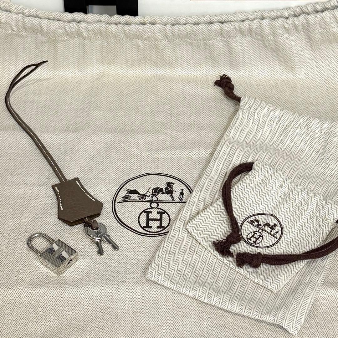 極美品 エルメス ボリード31 トリヨンクレマンス エトゥープ