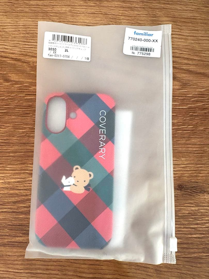 ファミリア　iPhone16 チェック　カスタマイズ