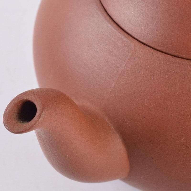 中国　紫砂　朱泥　急須　茶壷　在銘　V　R9047