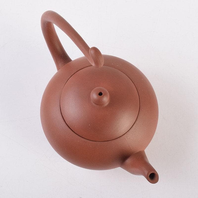 中国　紫砂　朱泥　急須　茶壷　在銘　V　R9047