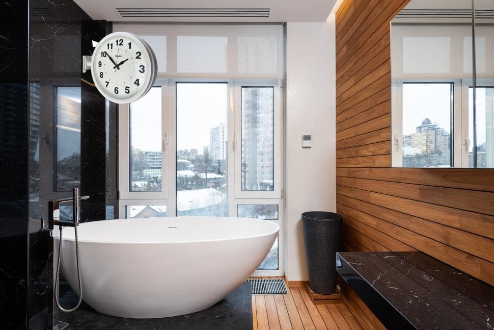 電波両面掛け時計ｍａｎｂｏ 両面掛時計 文字盤直径27CM 2kg （ホワイト)