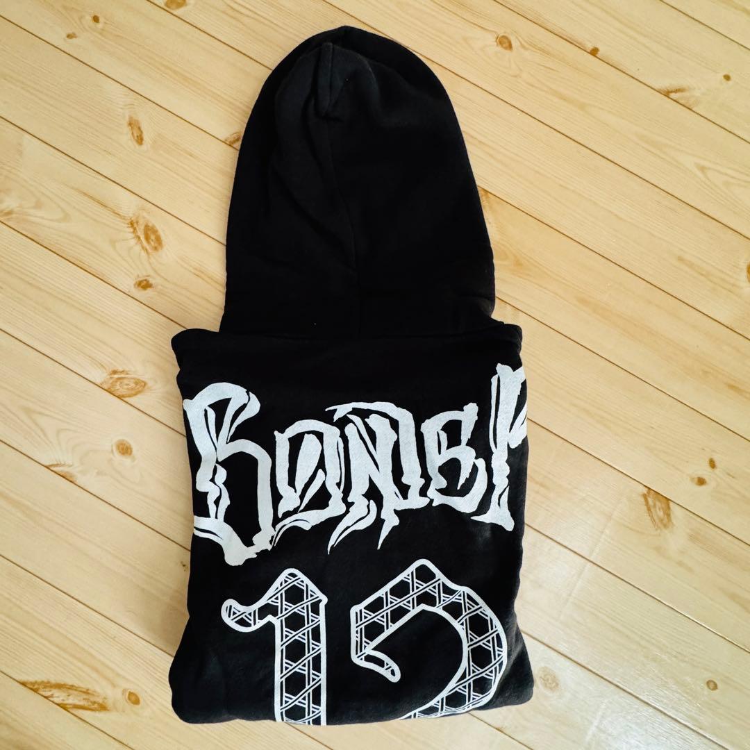 レア‼️The BONEZのジップアップフーディ 墨黒 L