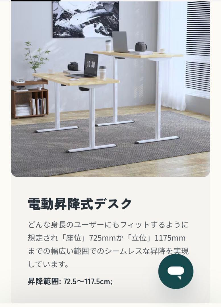 flexispot EG1 昇降式パソコンデスク 100cm