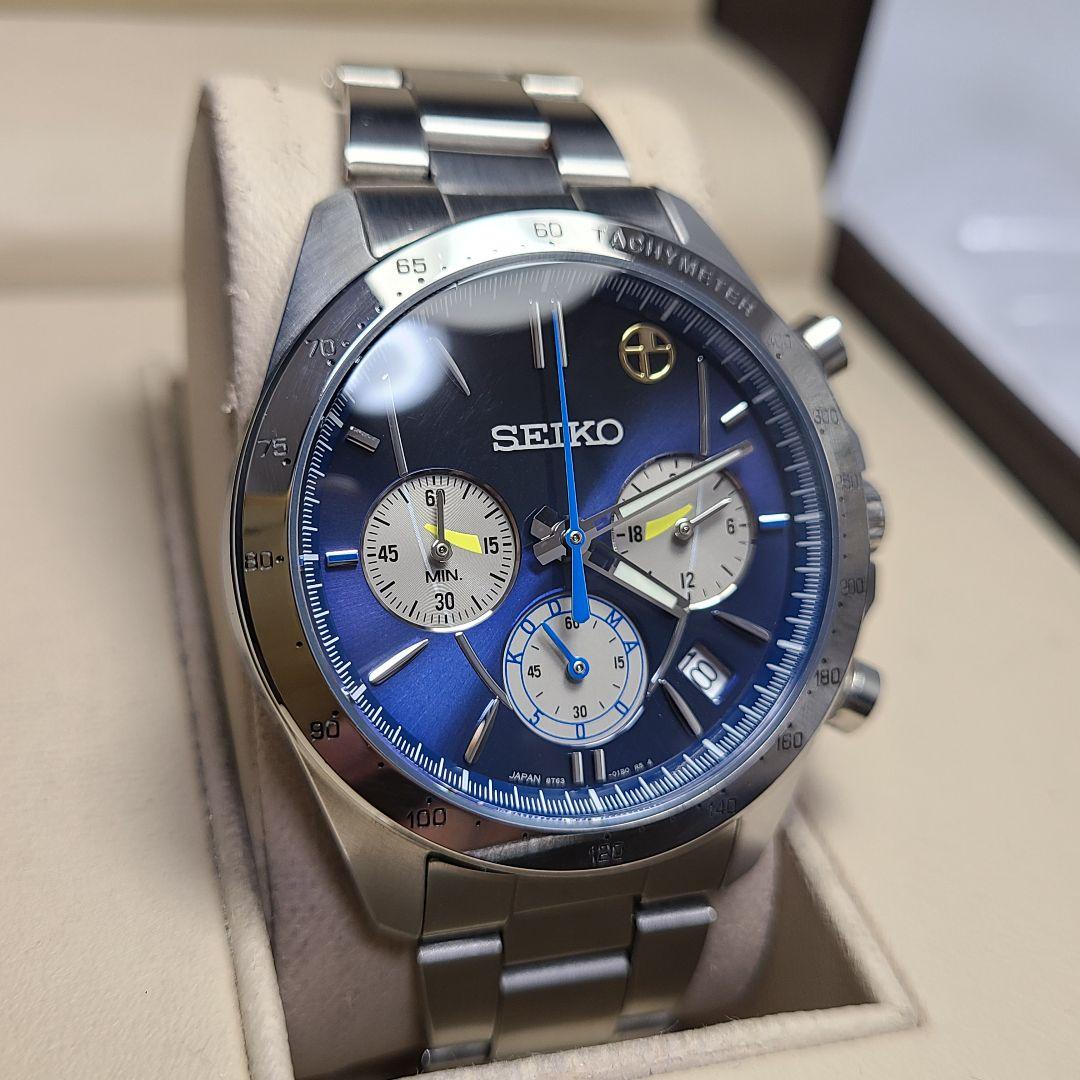 【良品】SEIKO　8T63-01D0　新幹線 25周年 記念　こだま　稼働品