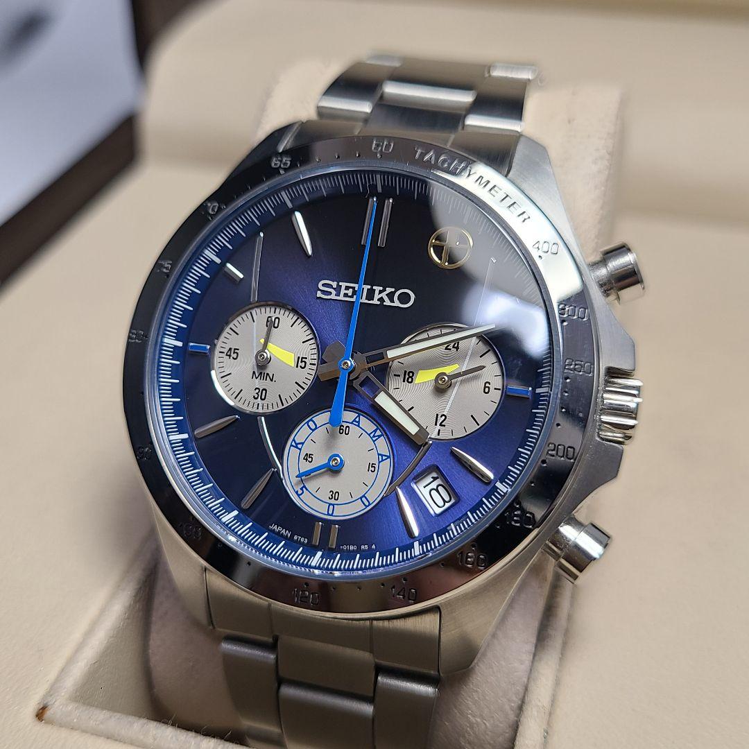 【良品】SEIKO　8T63-01D0　新幹線 25周年 記念　こだま　稼働品