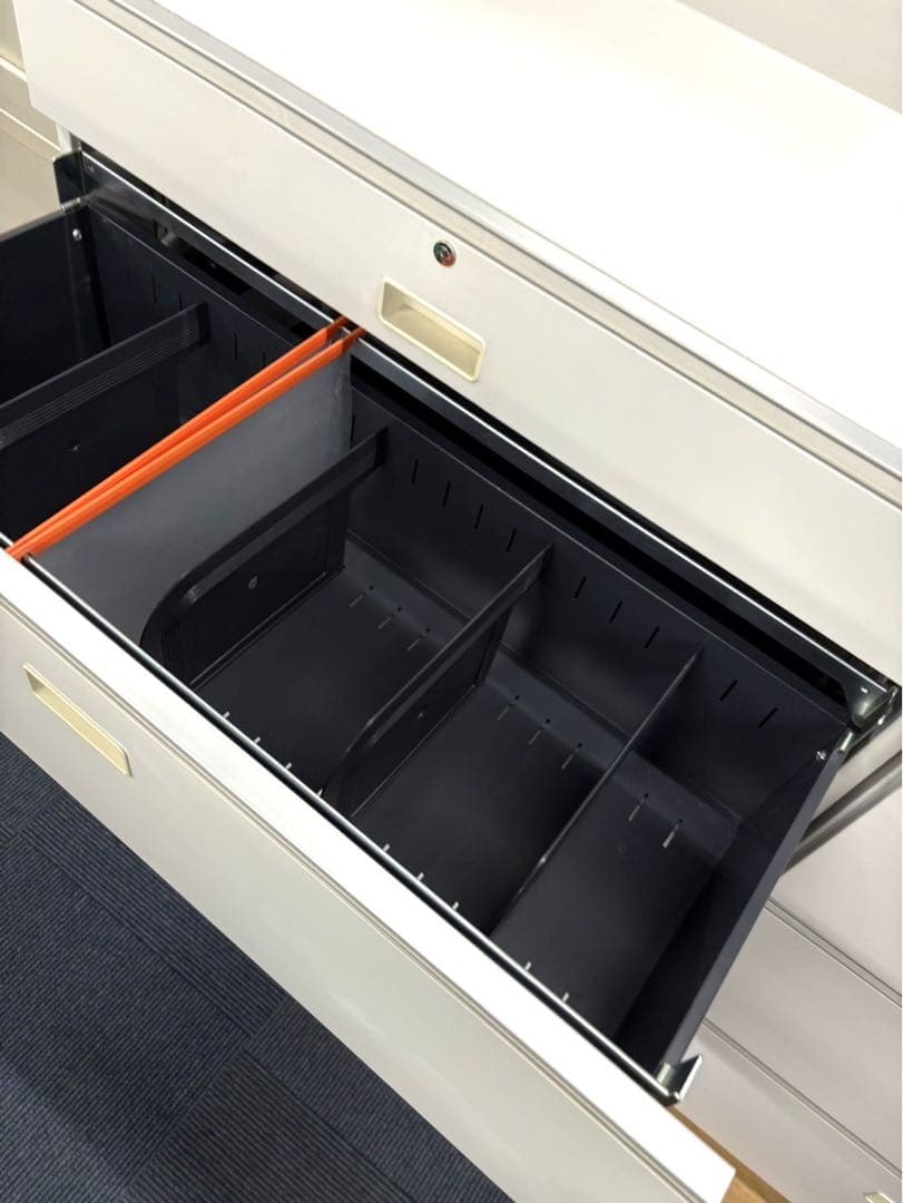 シンラインキャビネット 4段 HFM-109AFS-W9 鍵付き 静岡県富士市発