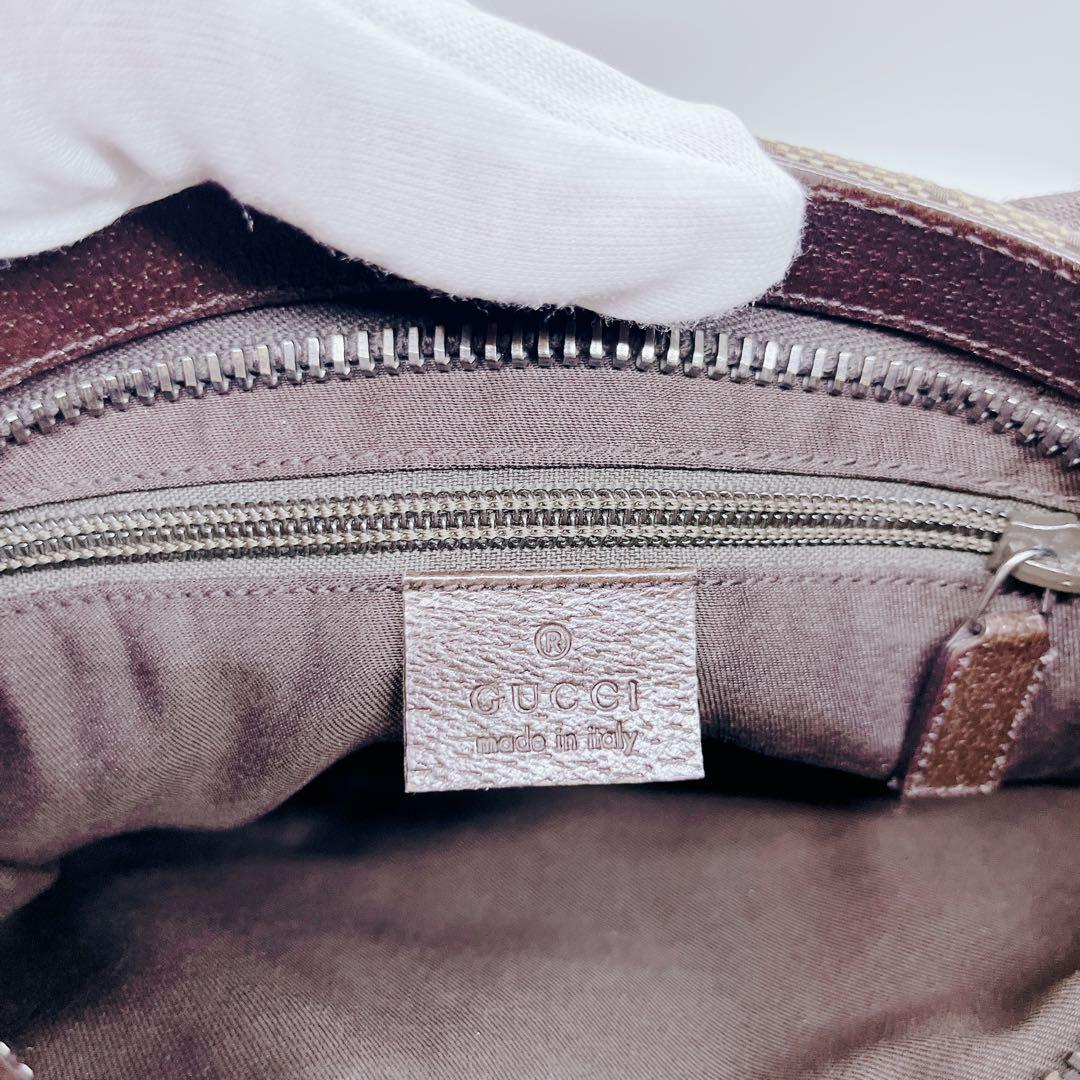 GUCCI GG柄キャンバス ショルダーバッグ ベージュ 122793